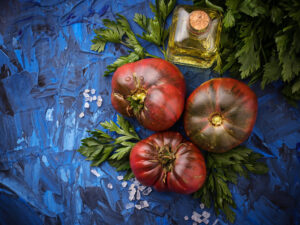 ribbed blue tomato pomodoro costoluto blu
